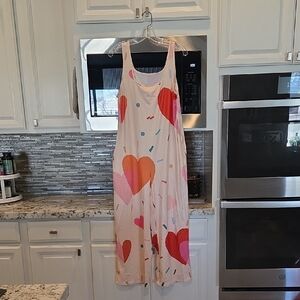 Colorful Heart Print Jumper